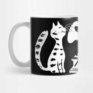 Cat with Turntable riot grrrl Mug